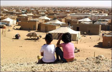 Un camp sahraoui en Algérie